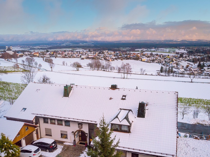 Haus im Winter